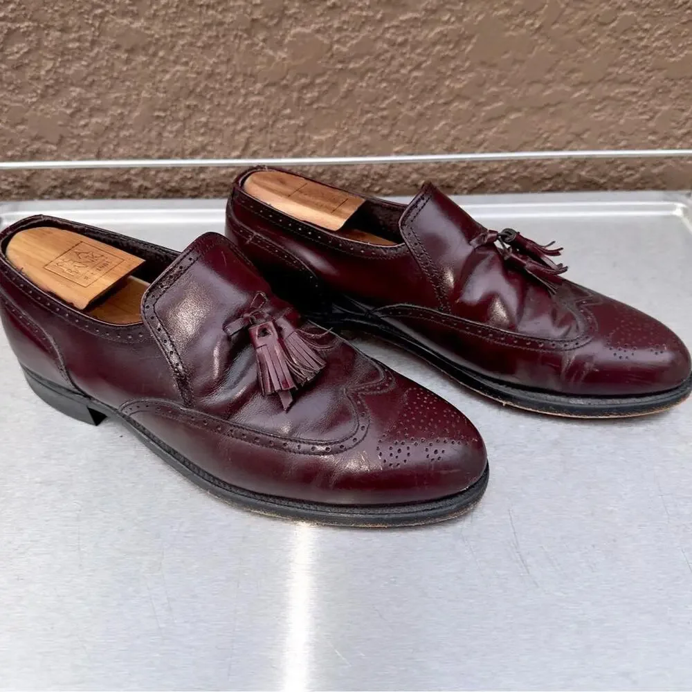 Bostonian Classics Burgundy Leather Loafer Dress Shoes - Size 8 D/B